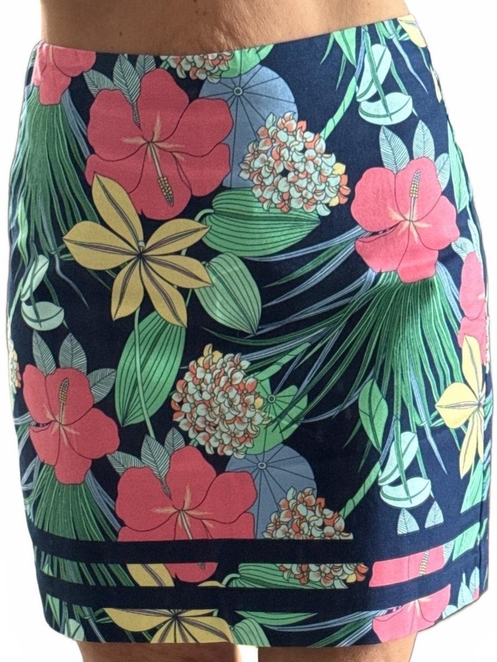 Bright Floral Talbots Skirt, Size 6